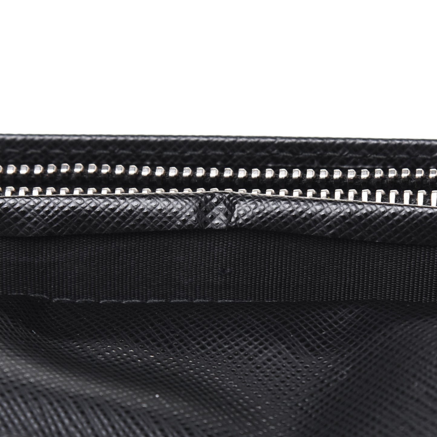 Saffiano Metal Continental Flap Wallet Black