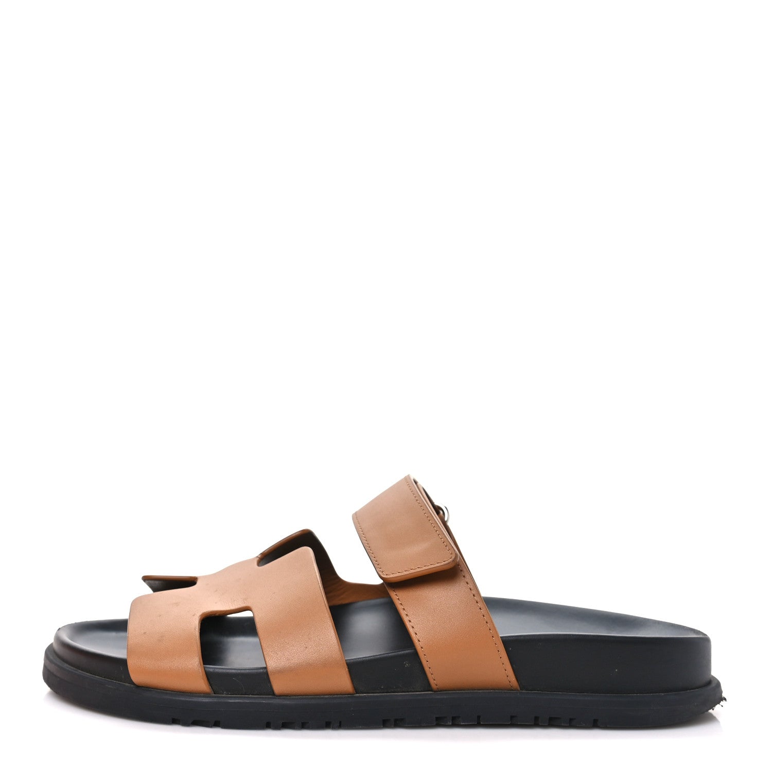 Hermes Calfskin Womens Chypre Sandals Naturel 38 Naturel 1 of 9