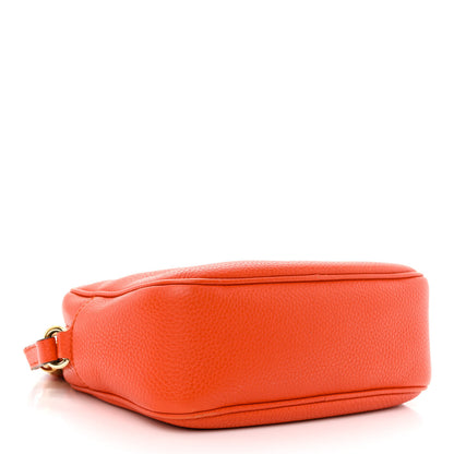 Gucci Pebbled Calfskin Small Soho Disco Bag Sun Orange 4 of 17
