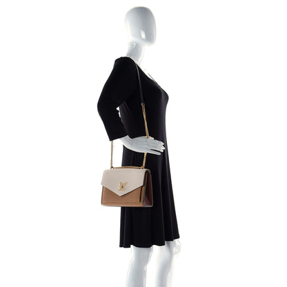 Louis Vuitton Soft Calfskin Mylockme Chain Bag BB Arizona Quartz Caramel 2 of 6
