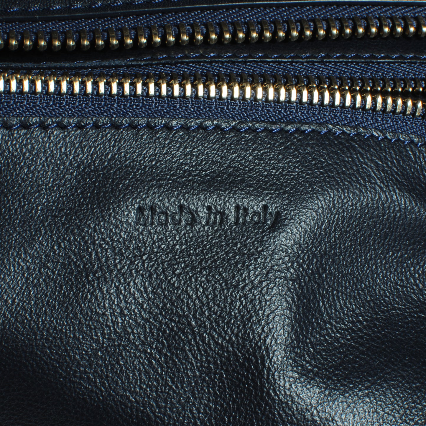 Leather and Linen Shoulder Luggage Tri-Color Poppy