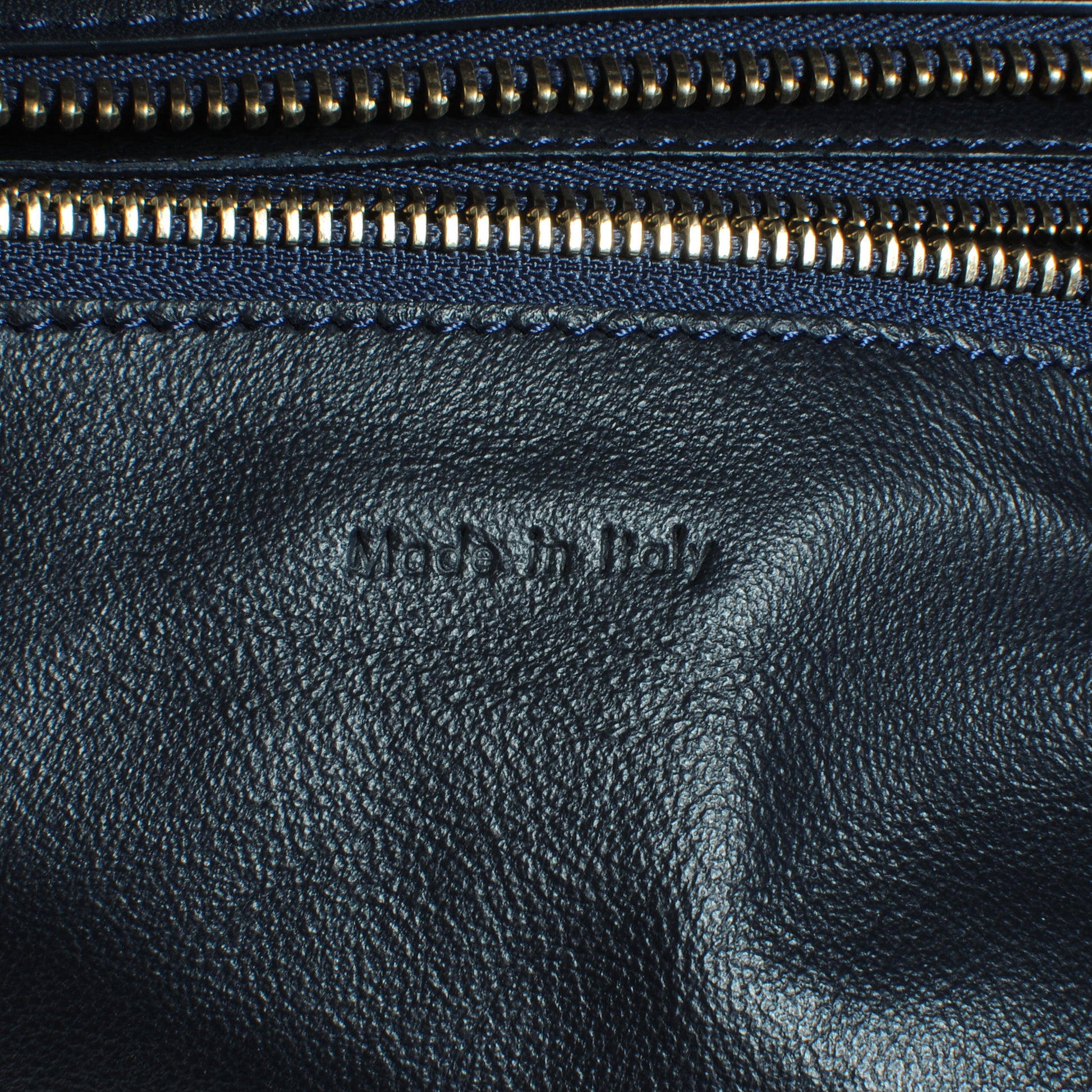Celine Leather and Linen Shoulder Luggage Tri-Color Poppy 8 of 10