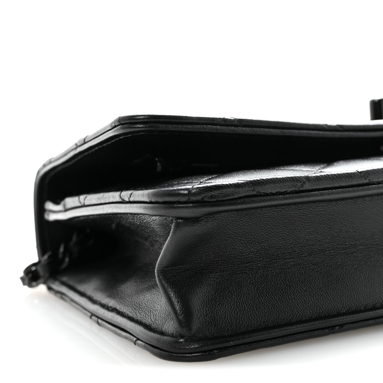 Chanel Lambskin Quilted Trendy CC Wallet On Chain WOC So Black 10 of 11
