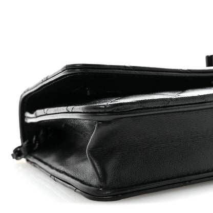 Chanel Lambskin Quilted Trendy CC Wallet On Chain WOC So Black 10 of 11