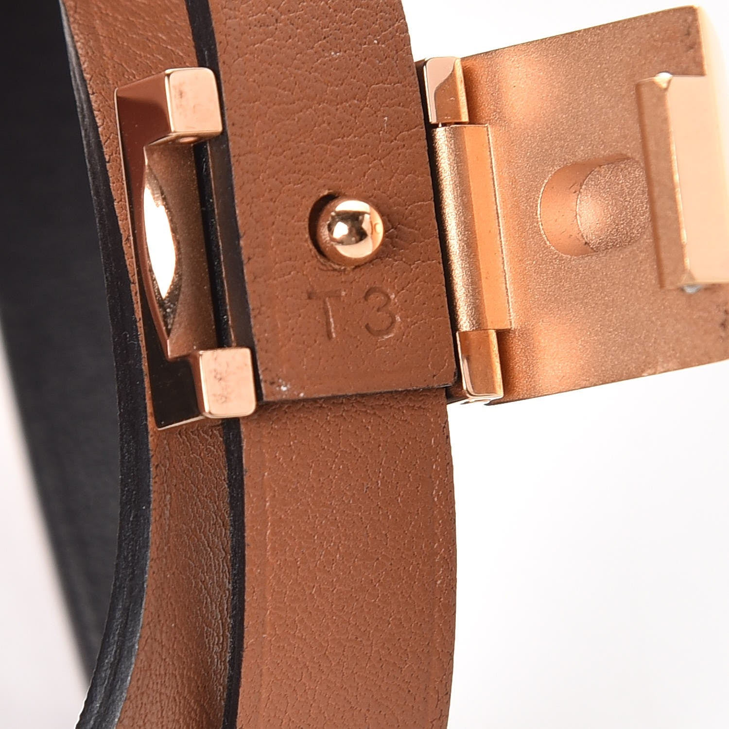 Hermes Swift Medor Infini Double Wrap Bracelet T3 Black Gold 7 of 8