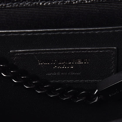 Saint Laurent Grain De Poudre Small Monogram Kate Satchel Black 9 of 10