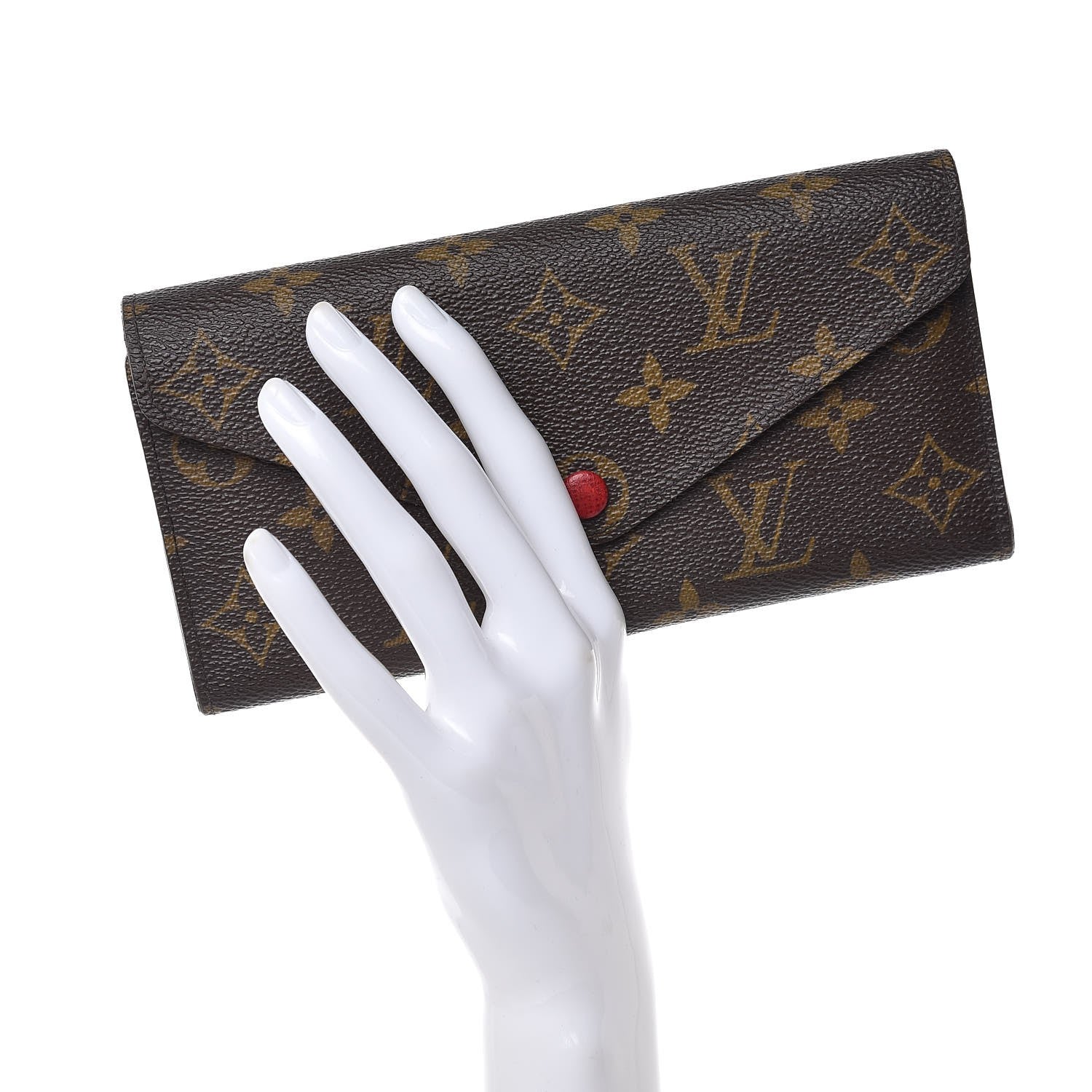 Louis Vuitton Monogram Josephine Wallet Red 2 of 10