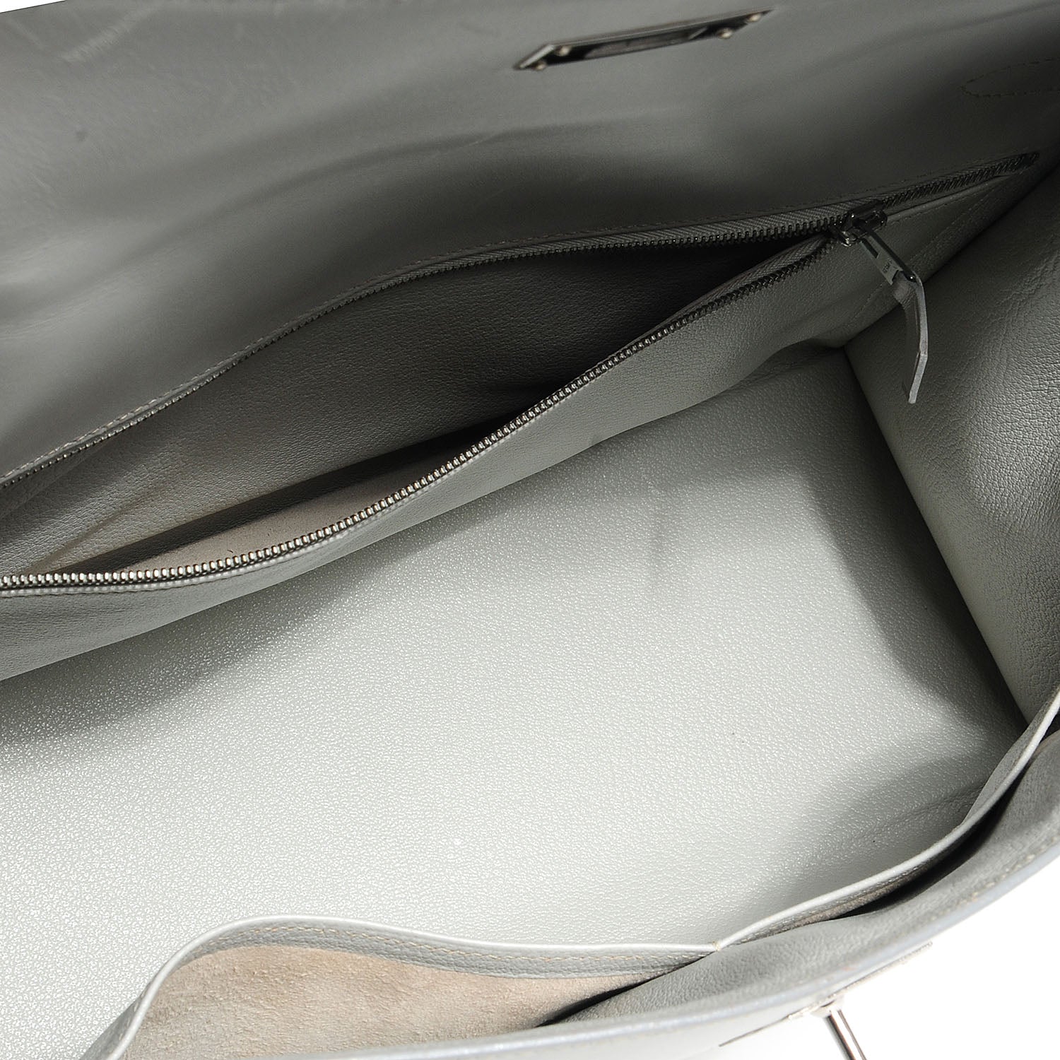 Hermes Box Kelly Sellier 35 Gris Pale 10 of 26