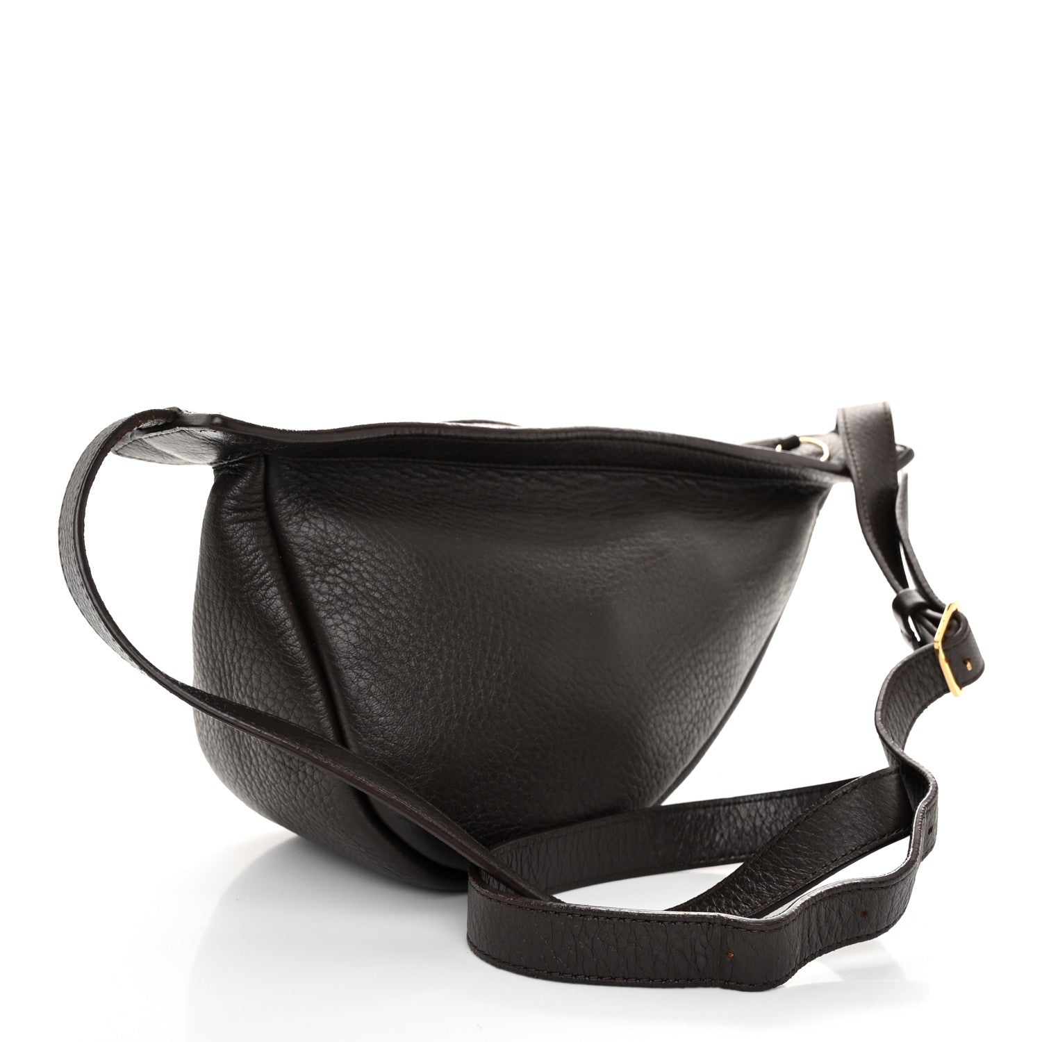 The Row Deerskin Small Slouchy Banana Bag Espresso 3 of 11
