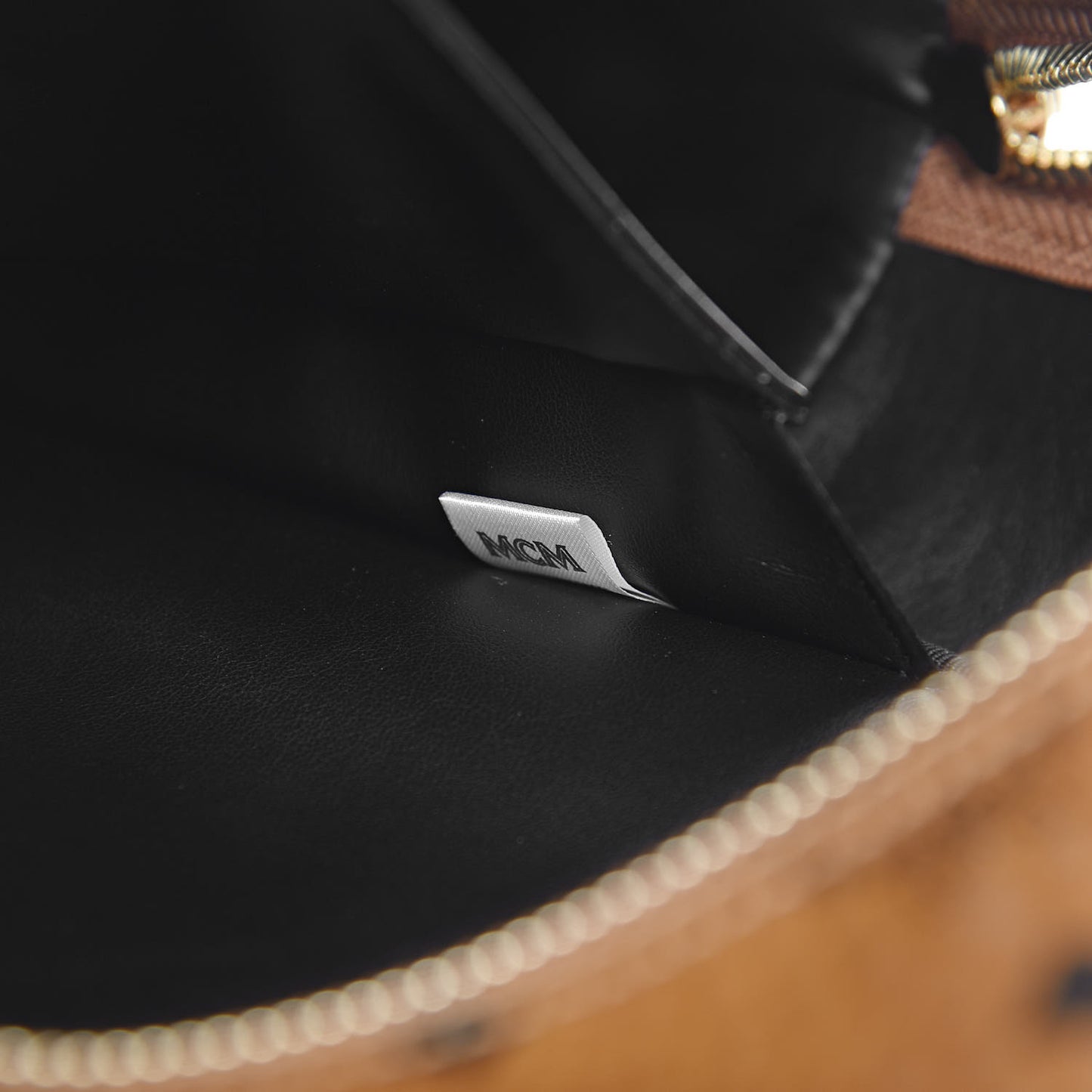 Visetos Studded Small Dual Stark Backpack Cognac