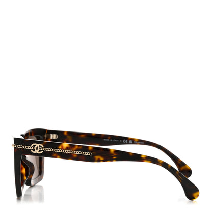 Chanel Acetate Square Sunglasses 5509-A Tortoise 3 of 7