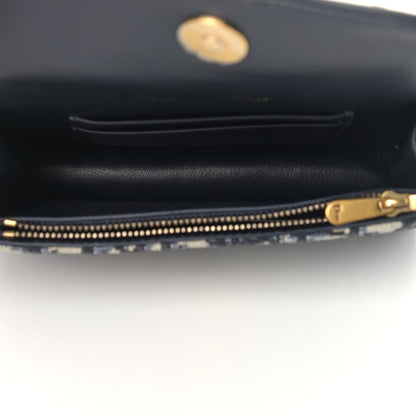 Christian Dior Oblique Saddle Belt Bag Blue 4 of 11