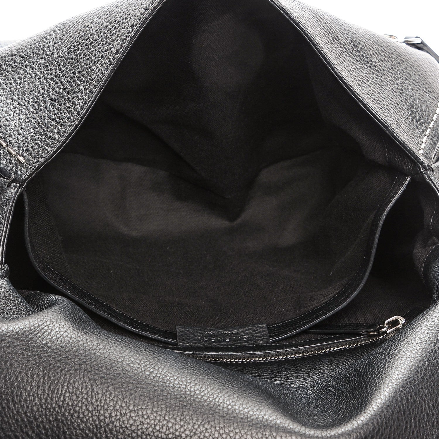 Givenchy Grained Calfskin Metal Stitch Medium Pandora Pure Flap Bag Black 5 of 7