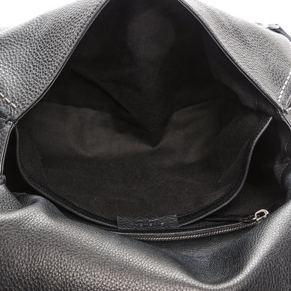 Givenchy Grained Calfskin Metal Stitch Medium Pandora Pure Flap Bag Black 5 of 7