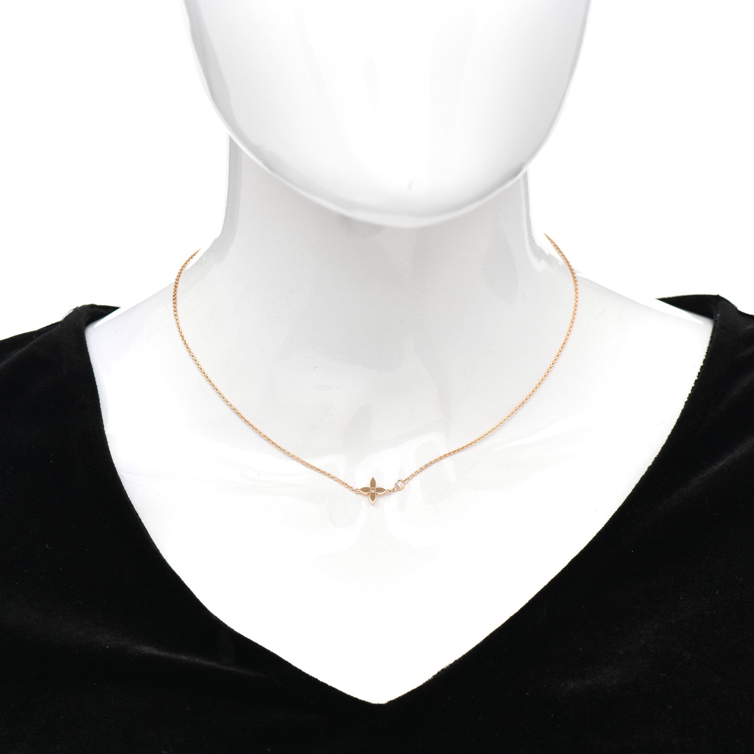 Louis Vuitton 18K Pink Gold Diamond Idylle Blossom Pendant Necklace 2 of 5