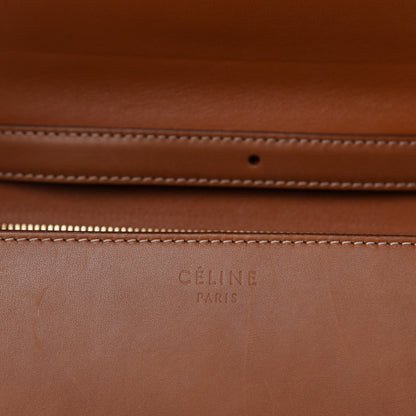 Celine Smooth Calfskin Medium Classic Box Flap Bag Camel 11 of 13