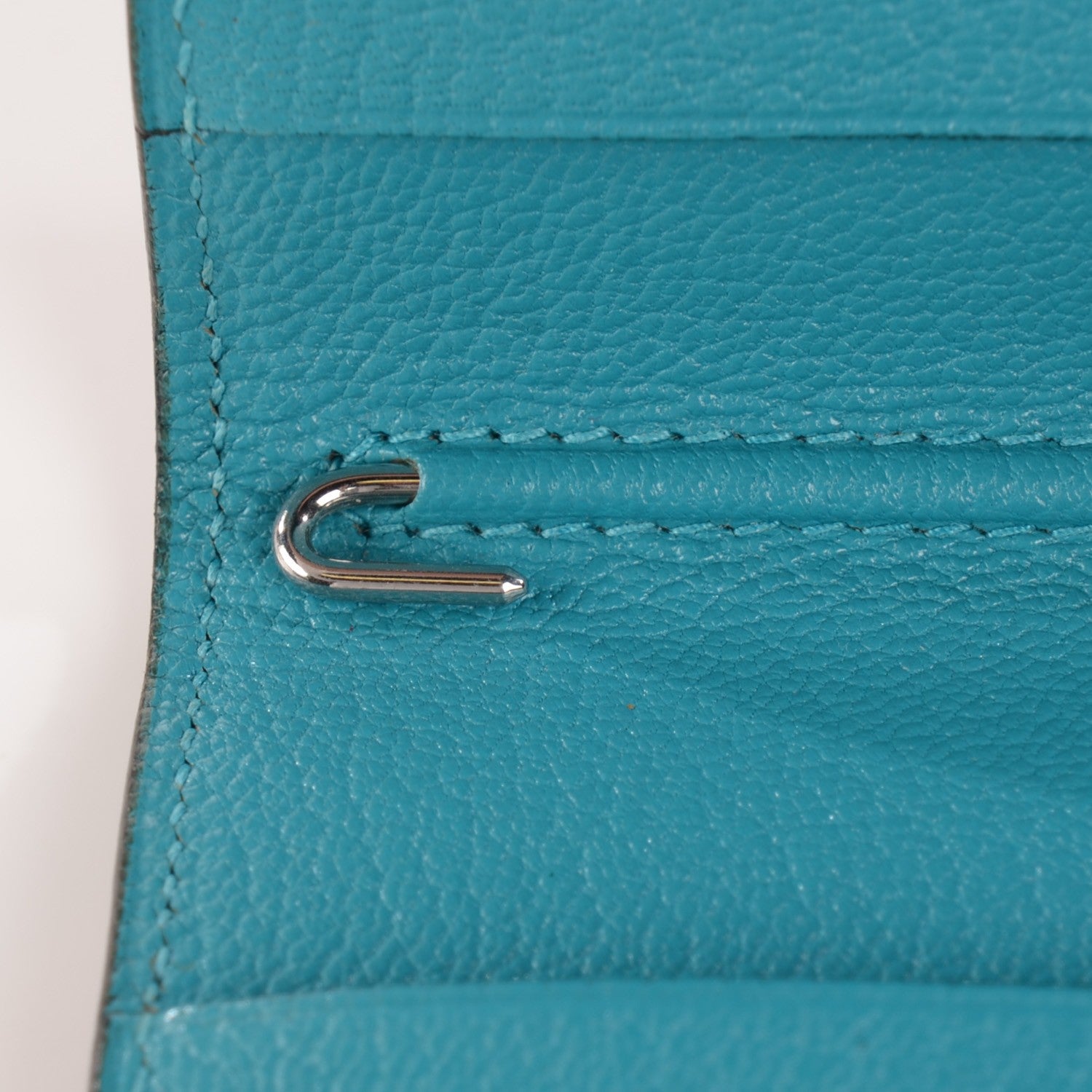 Hermes Chevre Mysore Bi Color Vision Agenda Chocolate Turquoise 10 of 11