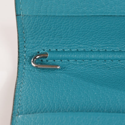 Hermes Chevre Mysore Bi Color Vision Agenda Chocolate Turquoise 10 of 11
