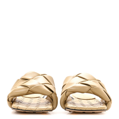 Bottega Veneta Nappa Maxi Intrecciato Lido Flat Sandals 37 Cane Sugar 3 of 8