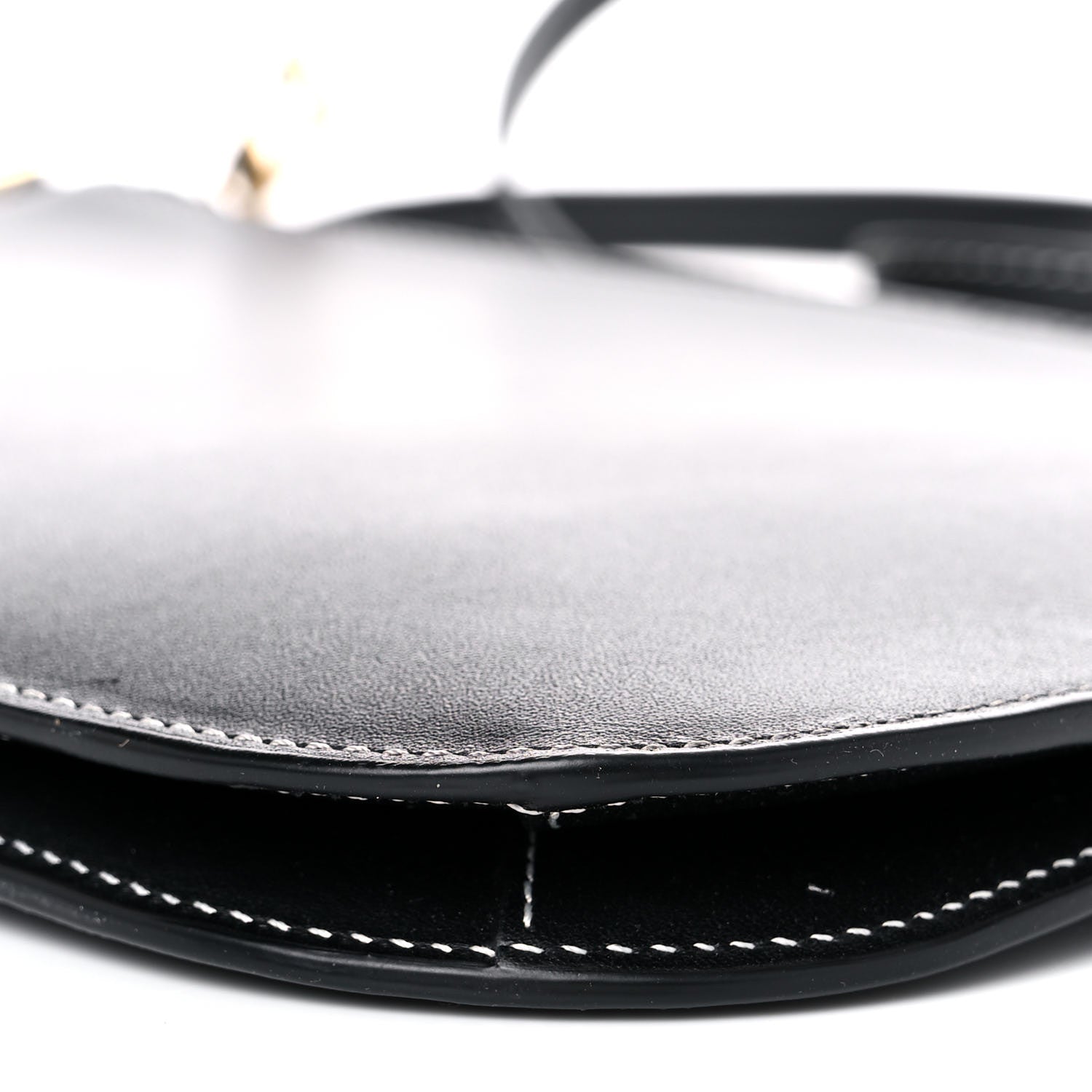 Loewe Calfskin Gate Double Zip Pouch Crossbody Black 9 of 11