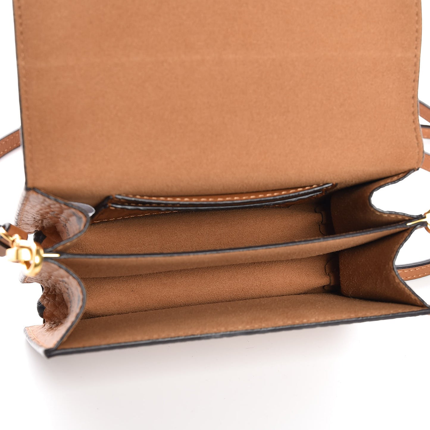 Visetos Mini Rabbit Crossbody Bag Cognac