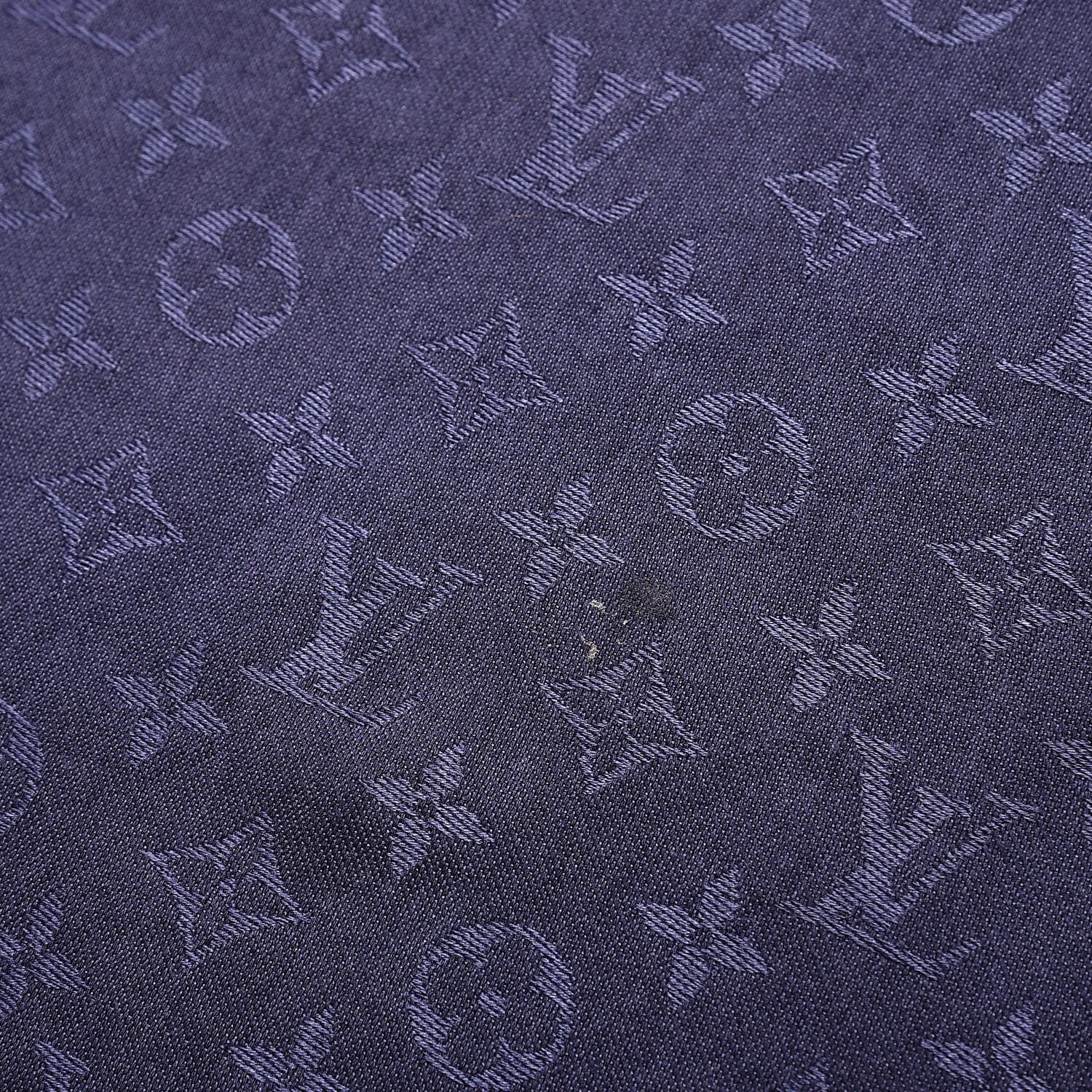Louis Vuitton Silk Wool Monogram Shawl Night Blue 6 of 7
