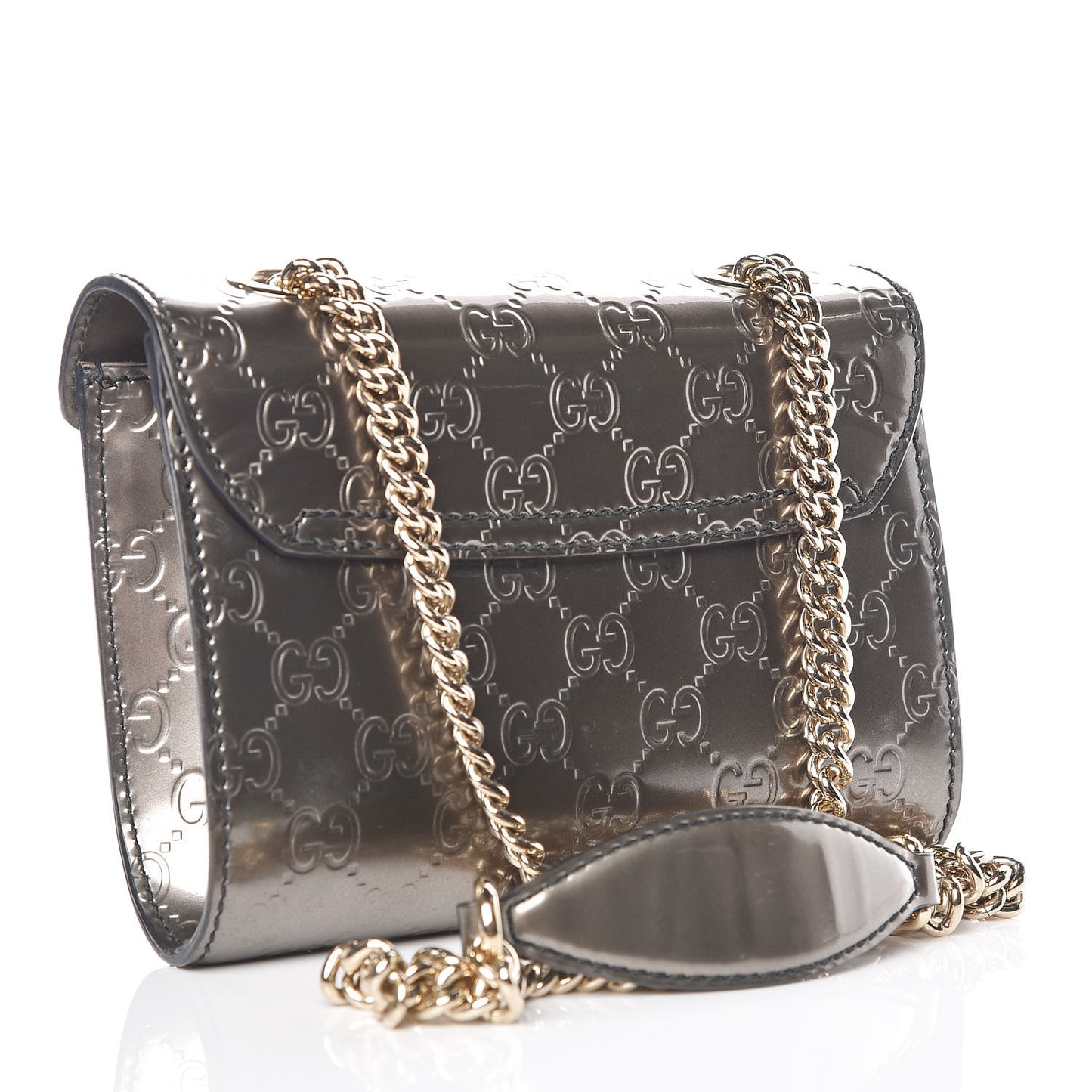 Shine Guccissima Mini Emily Chain Shoulder Bag Sasso