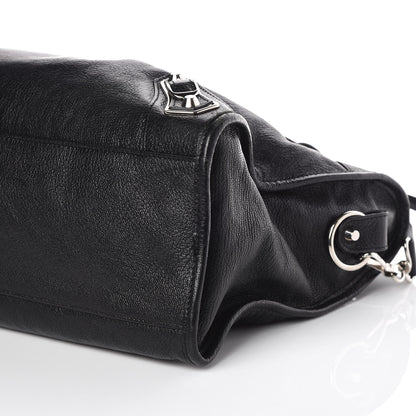 Balenciaga Chevre Silver Metallic Edge Hardware City Black 6 of 13