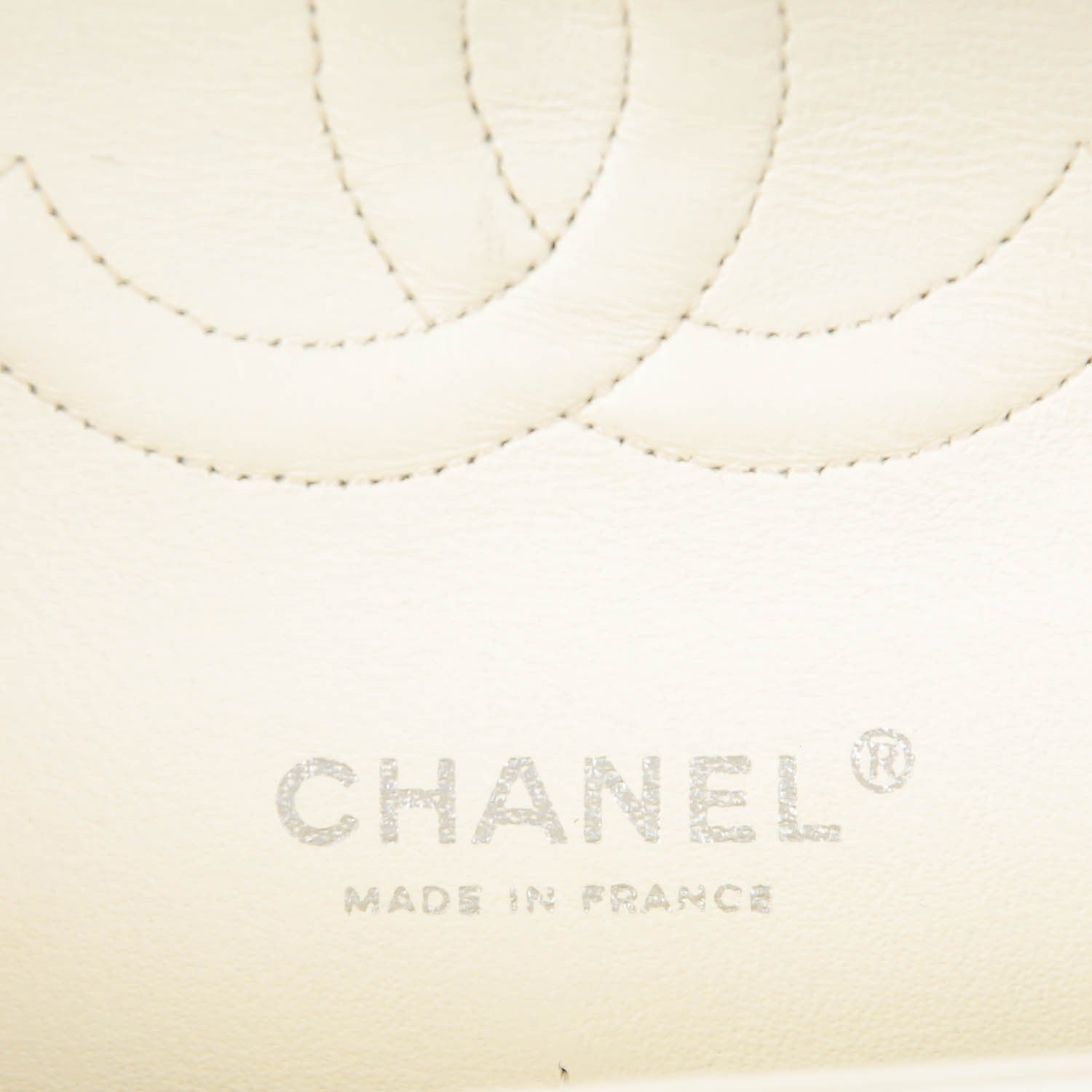 Chanel Caviar Quilted Medium Double Flap White 6 of 9