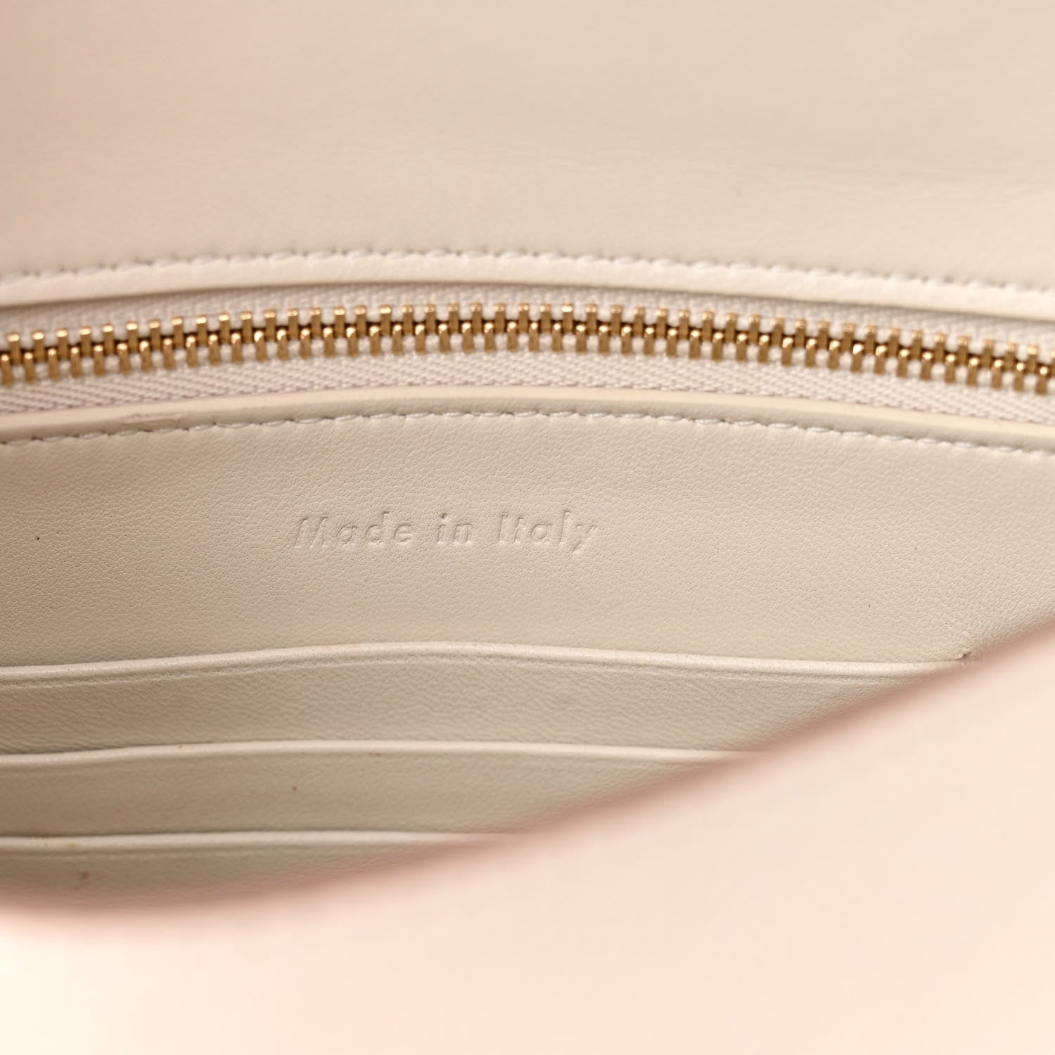 Celine Grained Calfskin Small Trotteur White 7 of 14