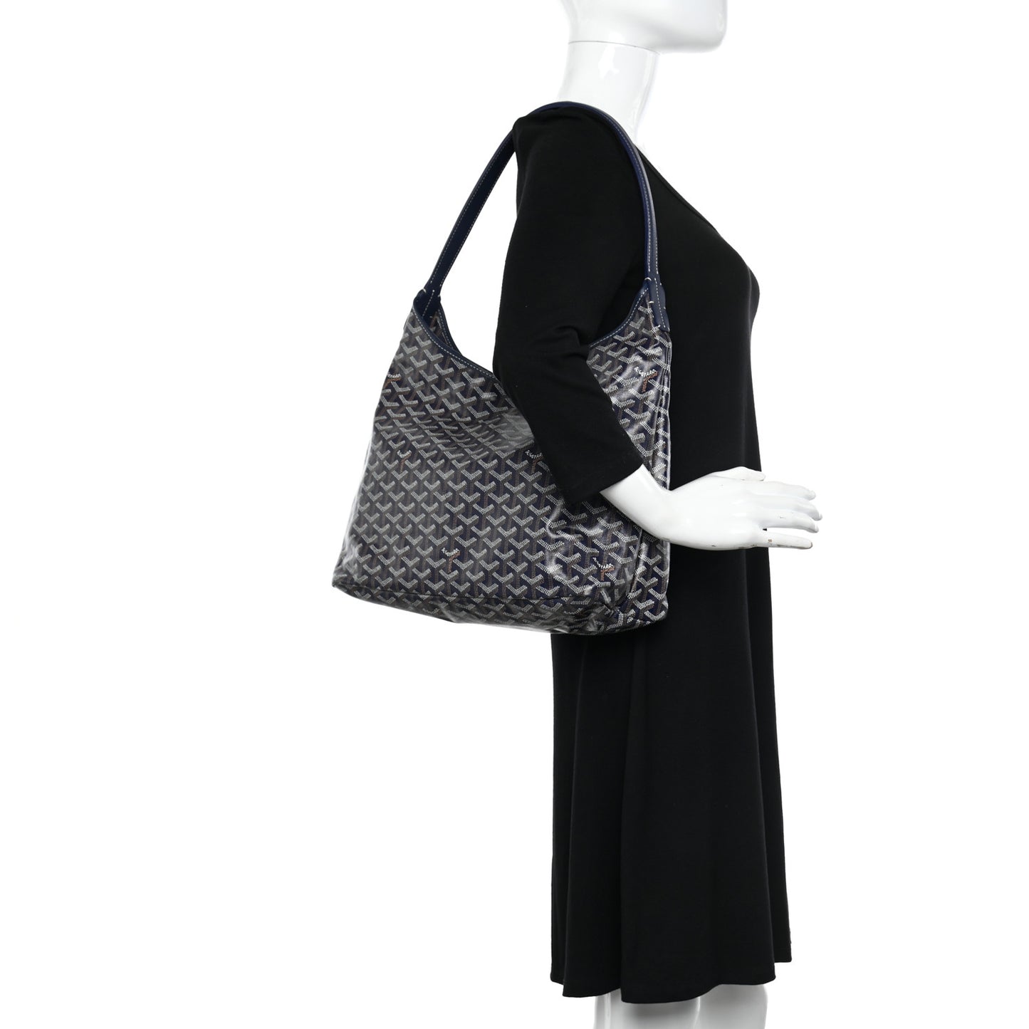 Goyardine Boheme Hobo Navy Blue