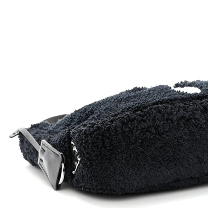 Prada Terry Cloth Mini Re-Edition 2000 Bag Black White 8 of 9
