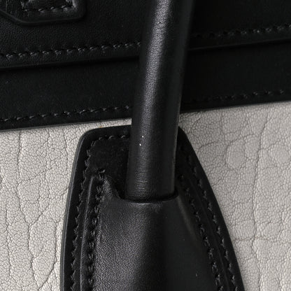 Celine Bullhide Calfskin Micro Bi-Color Luggage Black White 11 of 11