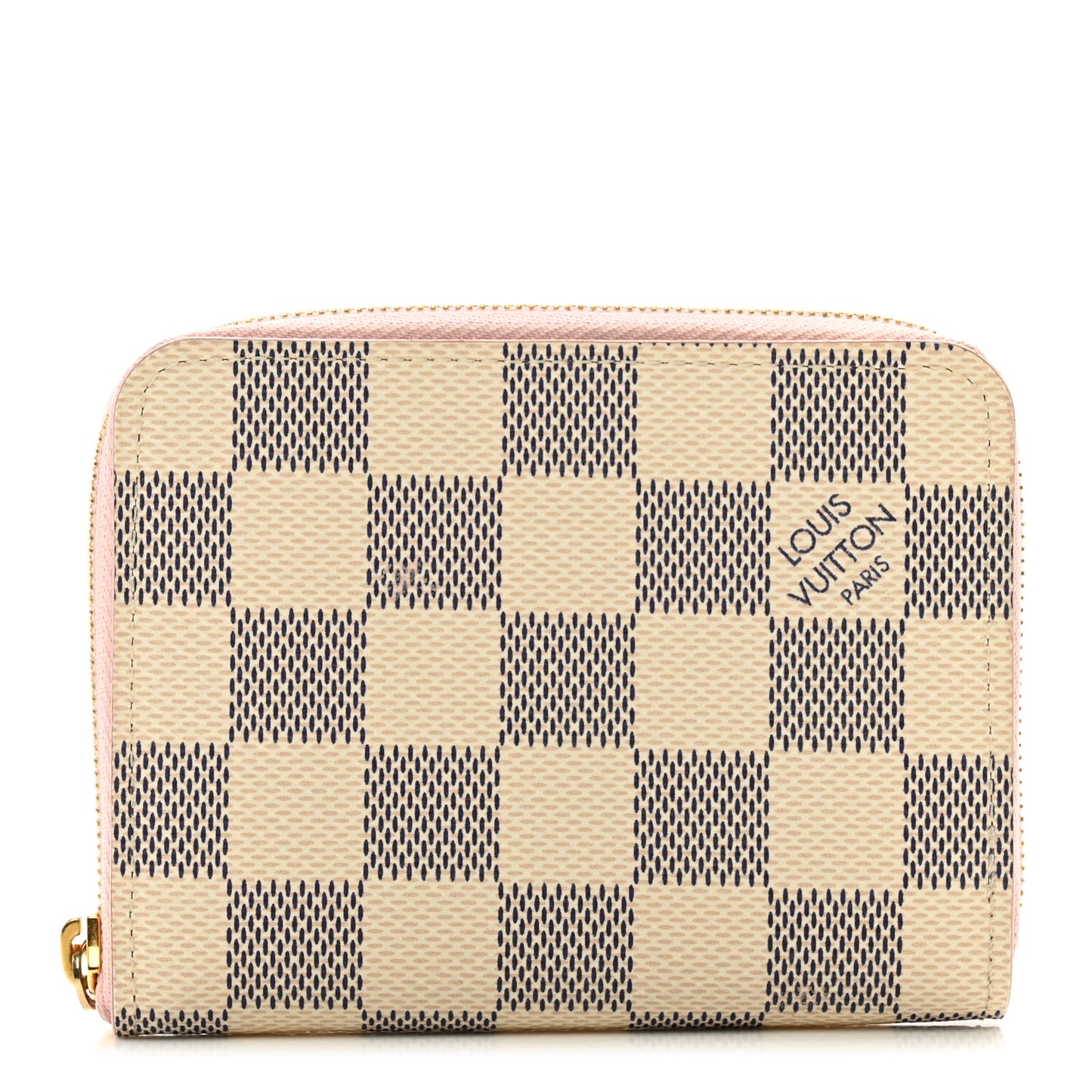 Damier Azur Zippy Coin Purse Rose Ballerine