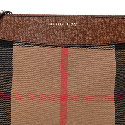 Burberry House Check Derby Peyton Crossbody Clutch Bag Tan 7 of 9