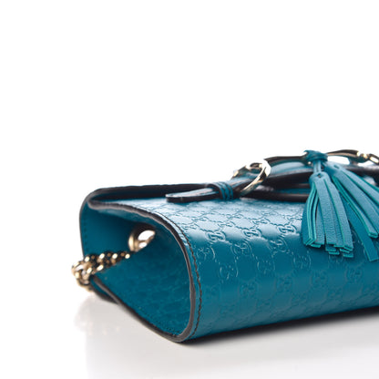 Gucci Microguccissima Mini Emily Shoulder Bag Deep Cobalt 8 of 9