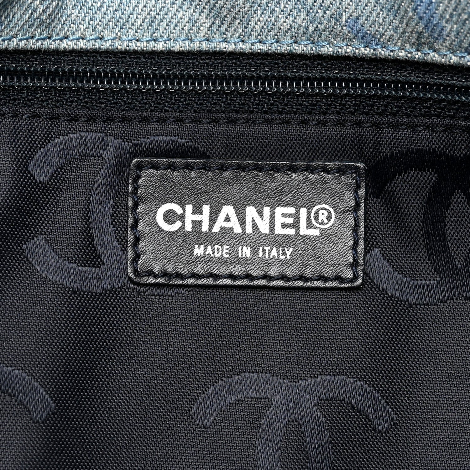 Chanel Denim CC Clutch Blue 6 of 10