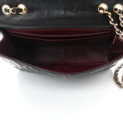 Chanel Lambskin Quilted Jumbo Double Flap Black 5 of 14
