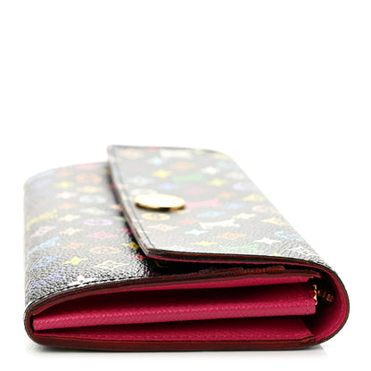 Louis Vuitton Monogram Multicolor Sarah Wallet Black Grenade 8 of 9
