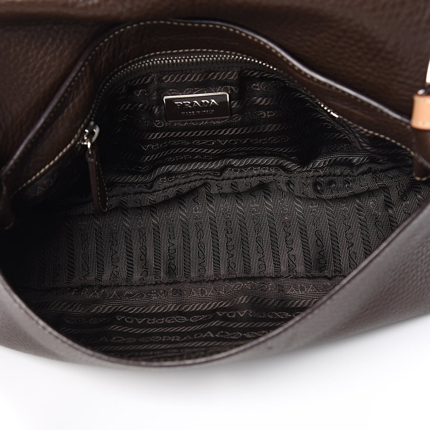 Vitello Daino Shoulder Bag Caffe Naturale