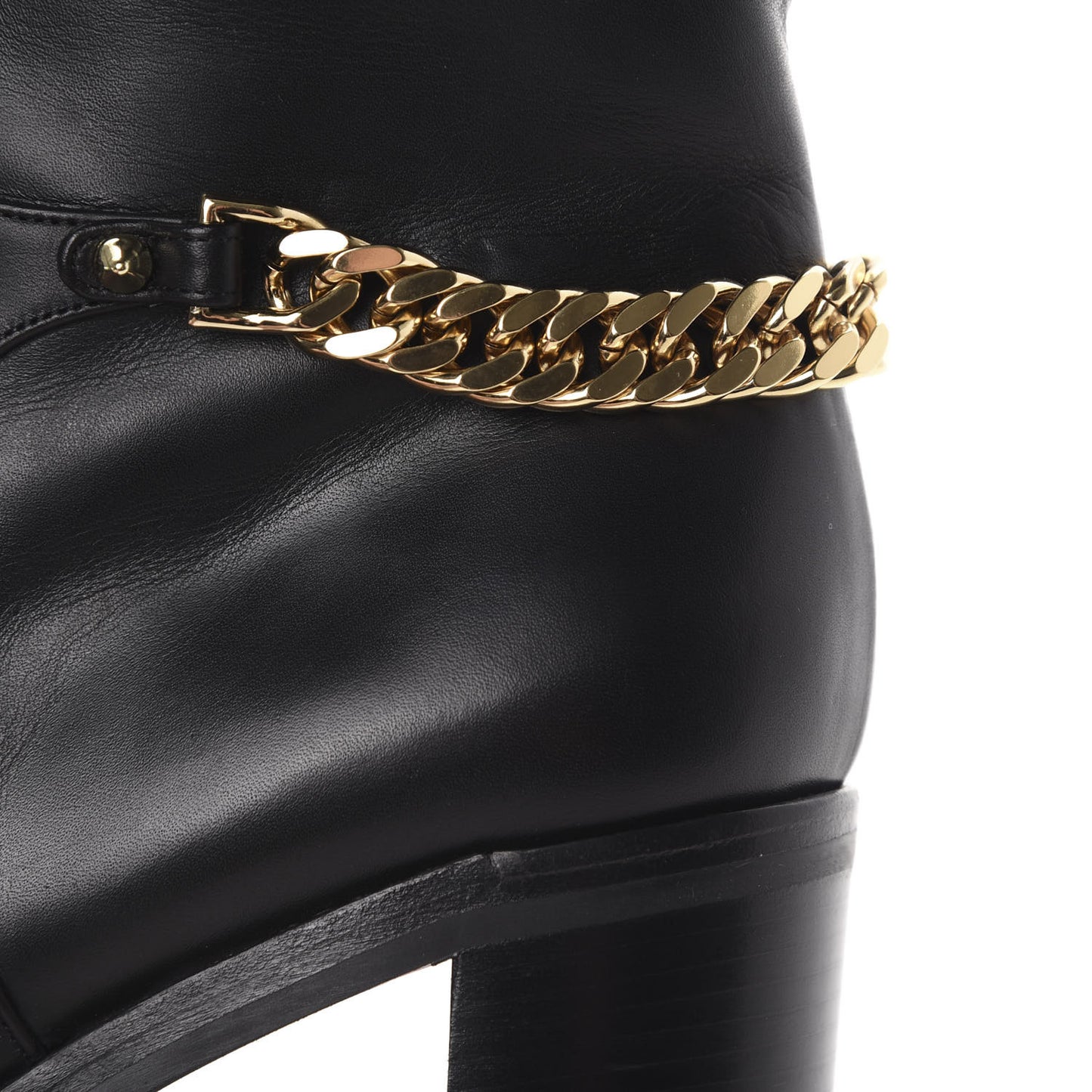 Calfskin Napaleona 70 Spikes Boots 40 Black