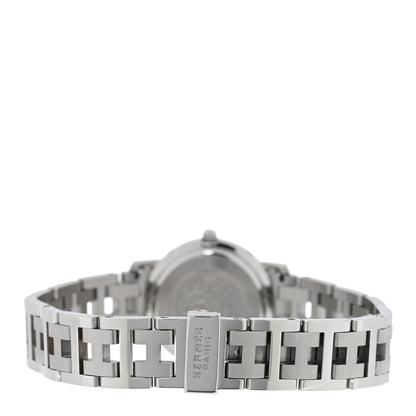 Hermes Stainless Steel 24mm Clipper Quartz Watch Black 3 of 4