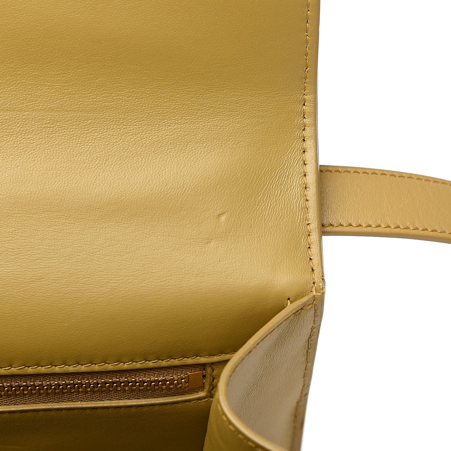Calfskin 30 Montaigne Flap Bag Mustard