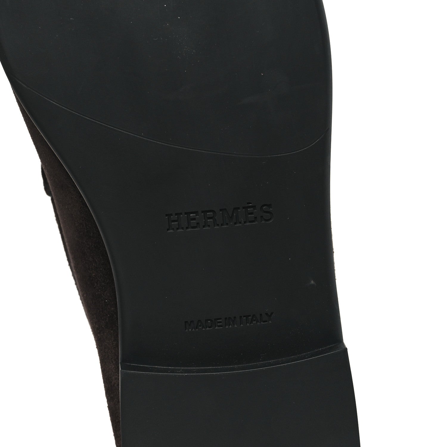 Hermes Suede Calfskin Mens Duke Loafers 44 6 of 9