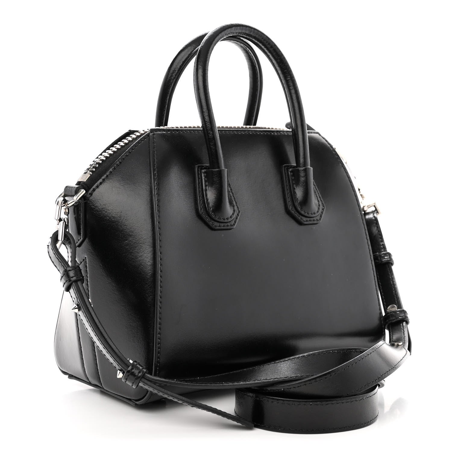 Givenchy Shiny Lord Calfskin Mini Antigona Black 3 of 13
