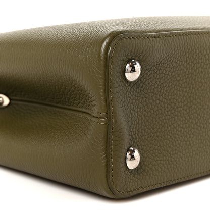 Louis Vuitton Taurillon Snakeskin Capucines BB Emerald 8 of 9