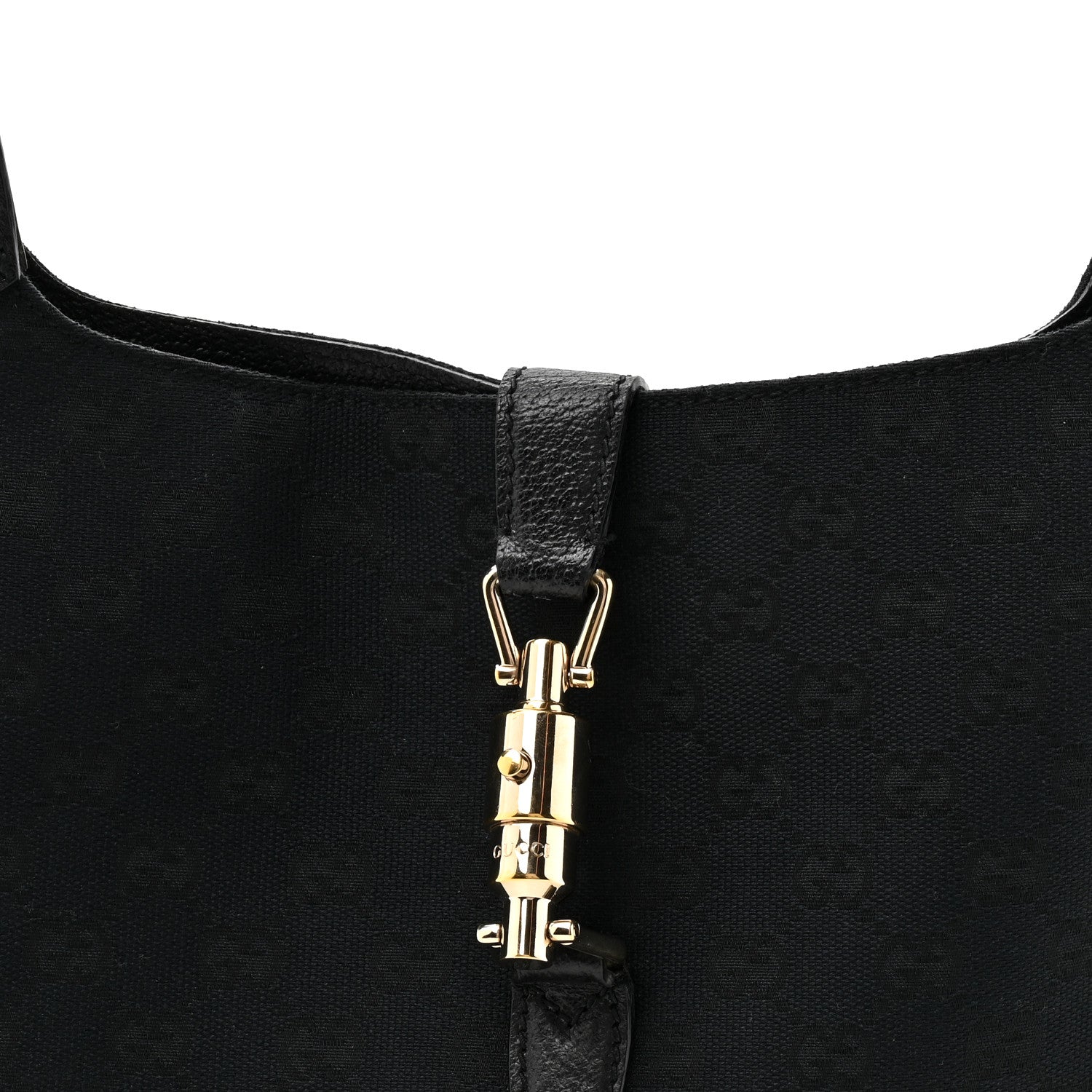 Gucci Monogram Small Jackie O Hobo Black 8 of 14