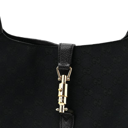 Gucci Monogram Small Jackie O Hobo Black 8 of 14