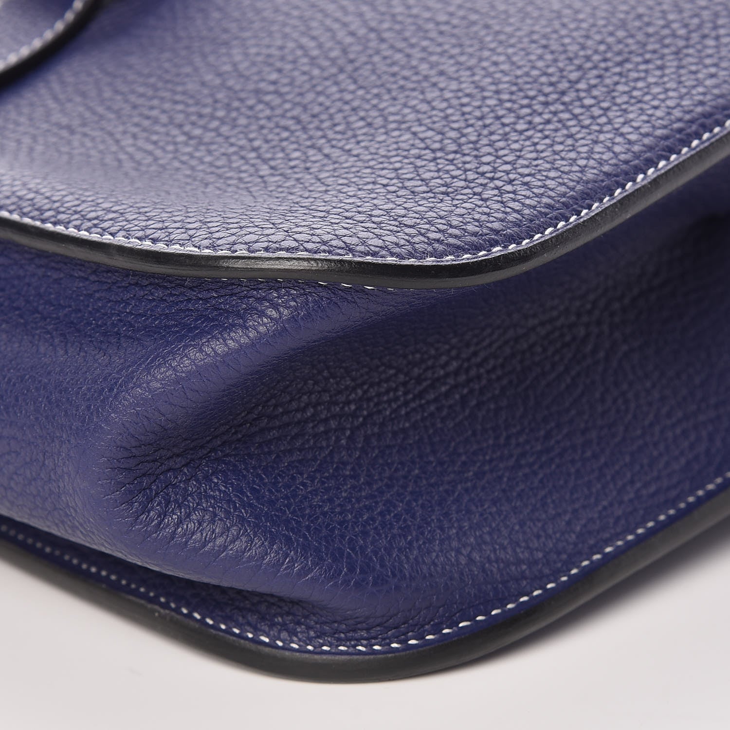 Hermes Taurillon Clemence Halzan 31 GM Bleu Encre 10 of 10