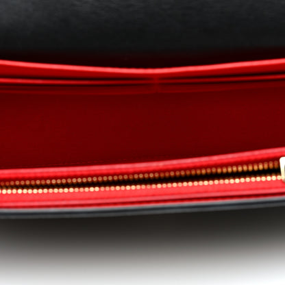 Christian Louboutin Grained Calfskin Spikes Loubinthesky Paloma Wallet On Chain Black Multimetal 5 of 9